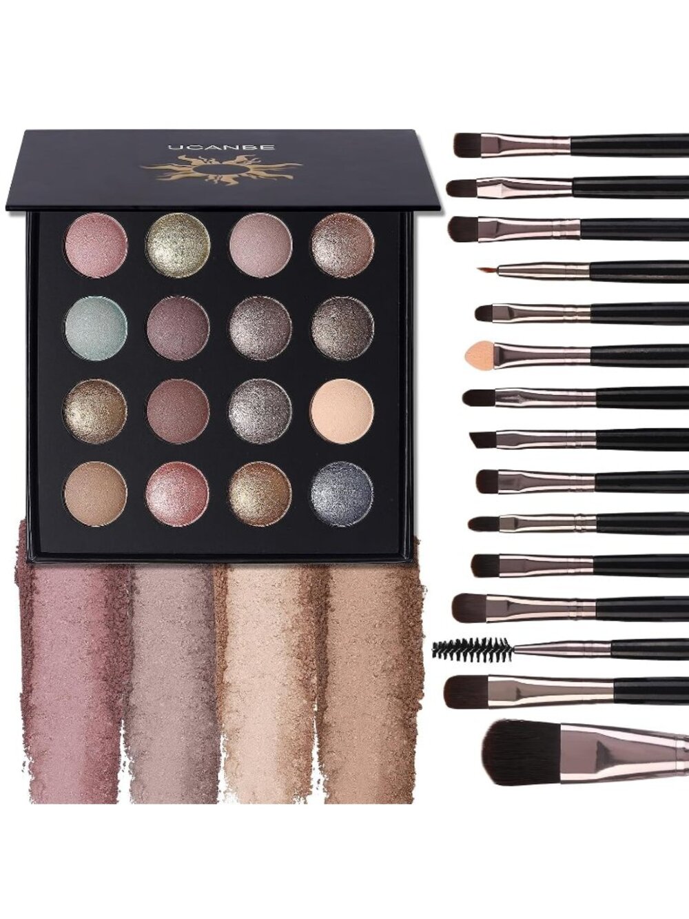 Women's Palette 4 40 Color Eyeshadow Matte Shimmer Pigmented Powder Makeup Kit